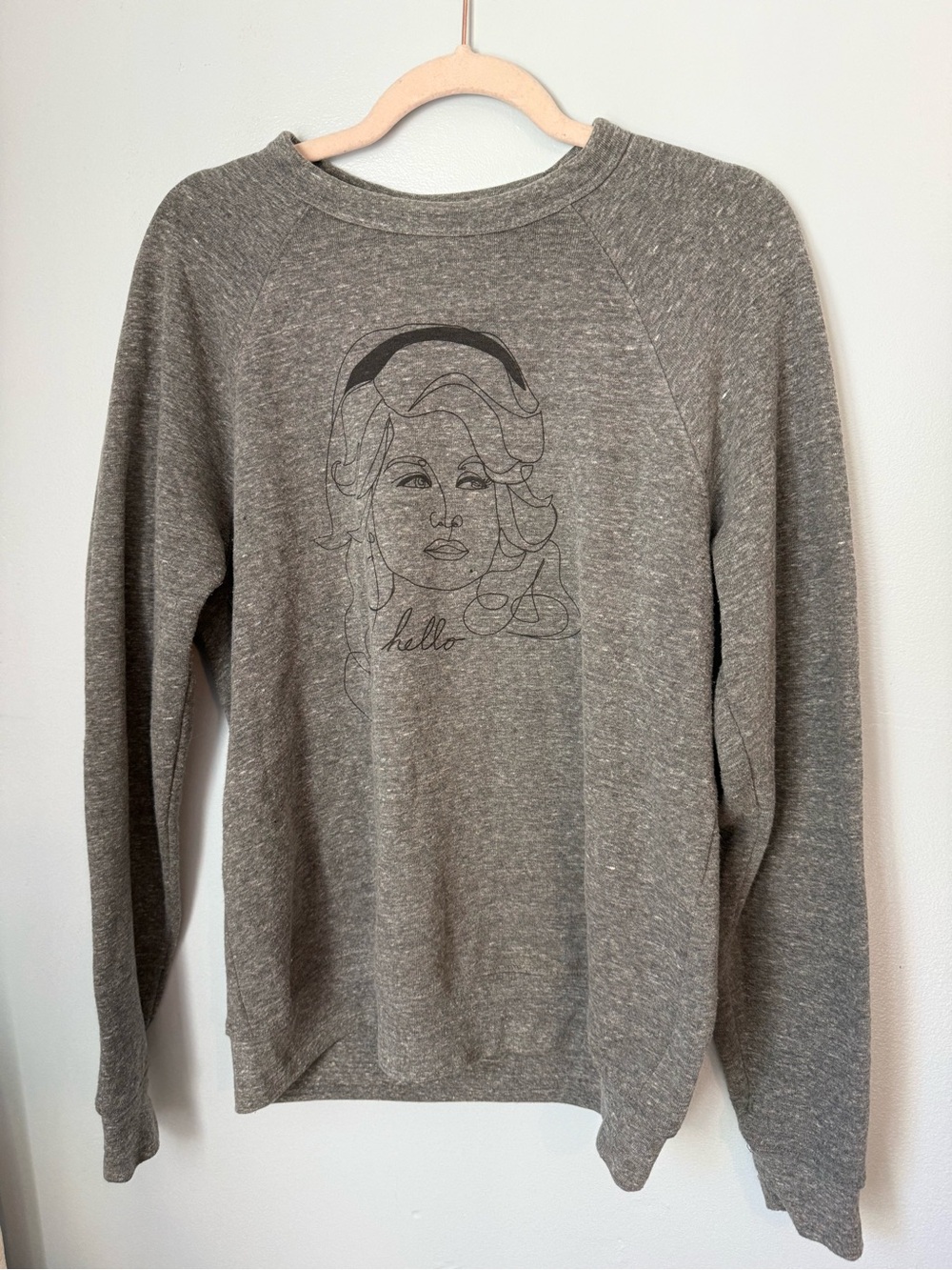 Hello Dolly Gray Graphic Sweatshirt